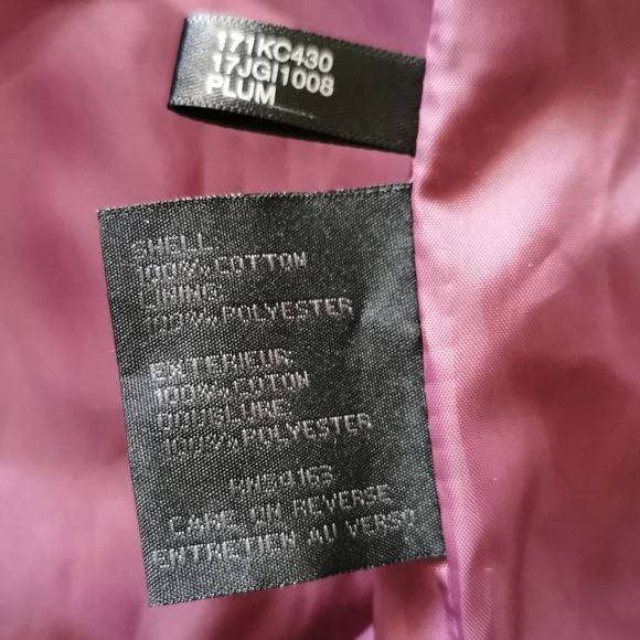 KENNETH COLE Plum coloured Trench Coat - Picture 5 of 5